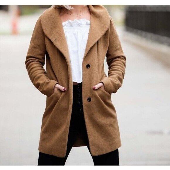 Wilfred Wool Coat Wilfred Ruffle Coat Aritzia Wilfred The Cocoon